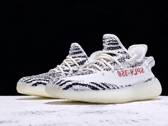 Boost Yeezy White Black Adidas Zebra CP9654 V2 350 0523